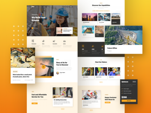 Construction Responsive Landing Page