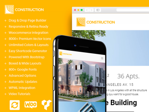 Construction WordPress Theme - Features - Site Builder
