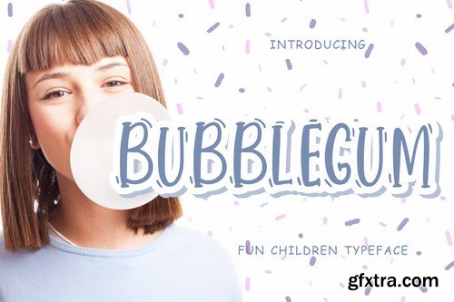 Bubblegum Fun Children Typeface