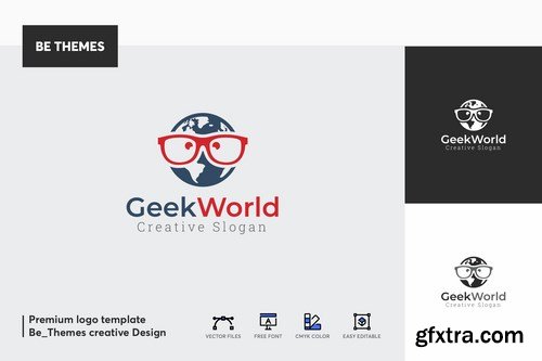Geek World Logo Template