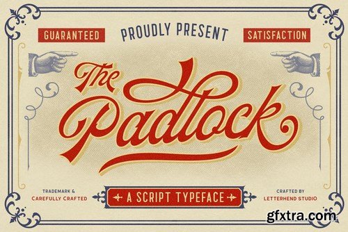CM - The Padlock - A Vintage Script 4387974