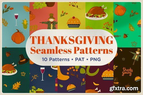Thanksgiving Seamless Patterns
