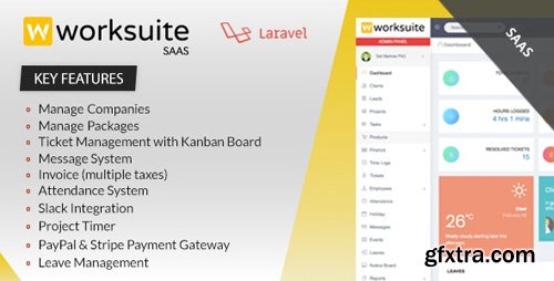 CodeCanyon - Worksuite Saas v3.4.1 - Project Management System - 23263417 - NULLED