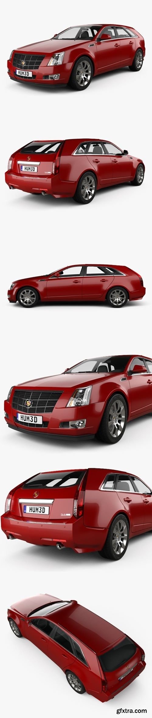 Cadillac CTS sport wagon 2009 3D Model