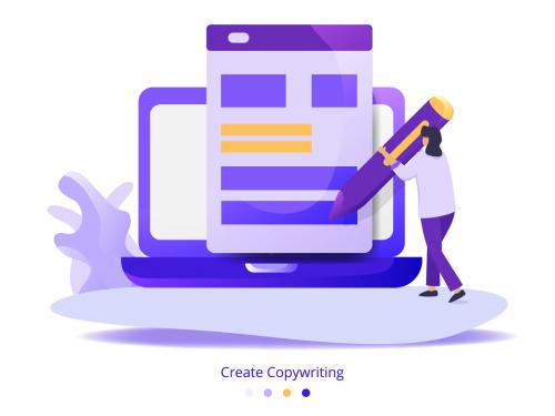 Create Copy writing concept
