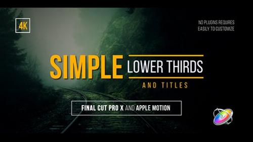 Videohive - Simple Lower Thirds and Titles FCPX - 20429481