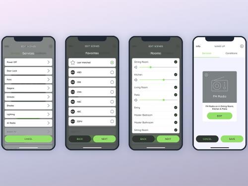 Create Services Radio Smarthome Mobile UI - FP