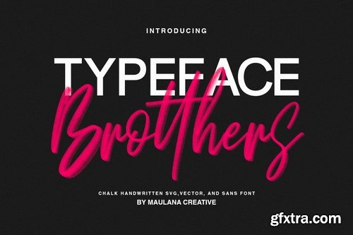 Brotthers - SVG Brush Free Sans Font