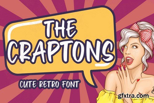 Craptons - Cute Retro Font