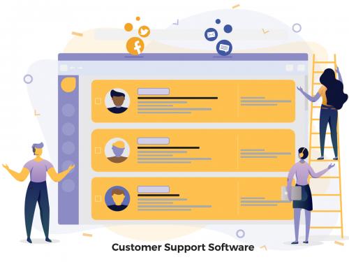Customer Support Software Illustrations CRM