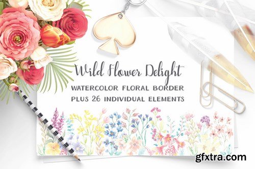 Wildflower Delight Border Plus Elements