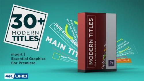 Videohive - Modern Titles Pack - 22257907