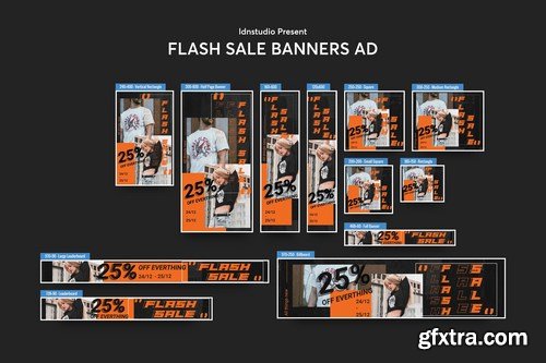 Flash Sale Sale Banners Ad Banners Ad PSD Template