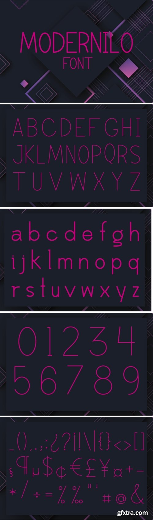 Modernilo Font