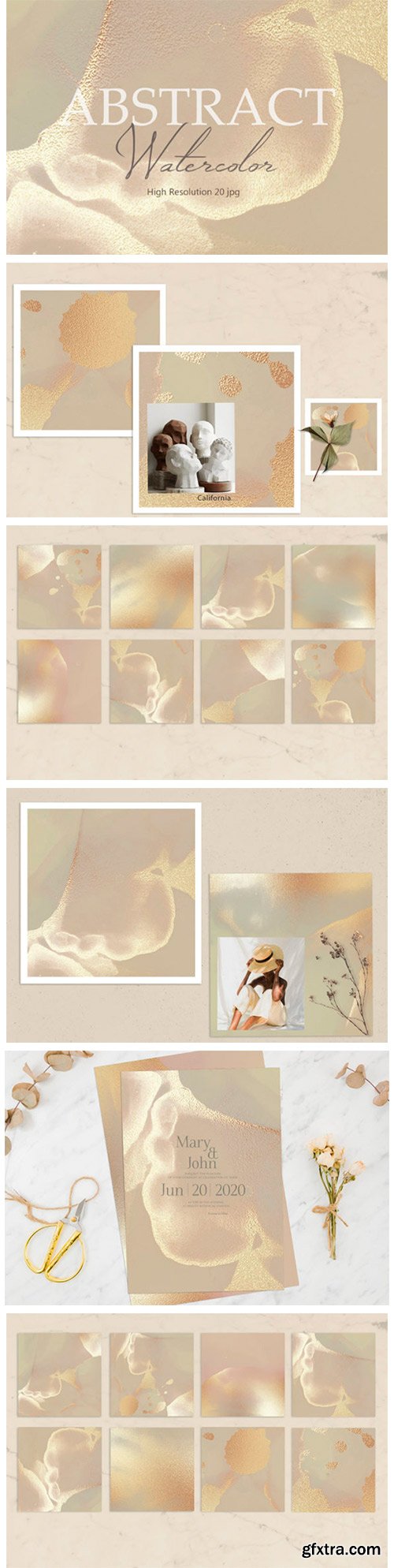 Gold Watercolor Background 2362935