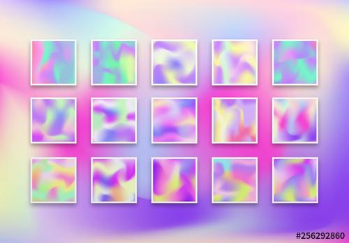 Holographic Gradient Vector Backgrounds - 256292860