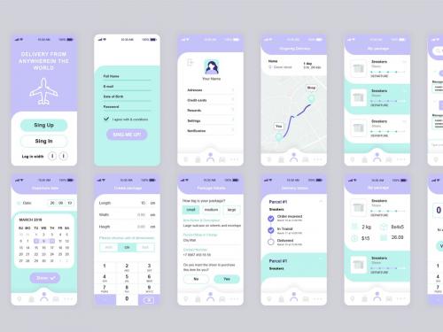 Delivery Mobile App UI Kit