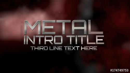 Metal Intro Titles - 174749753