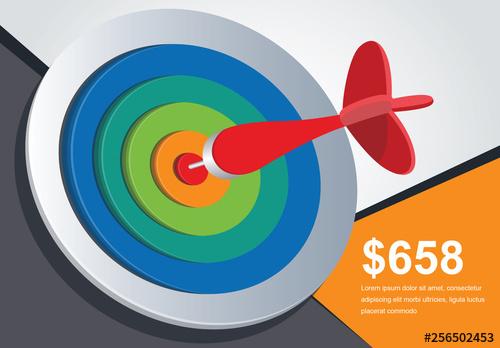 Dart and Target Infographic - 256502453