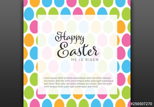 Easter Card Layout - 256507270