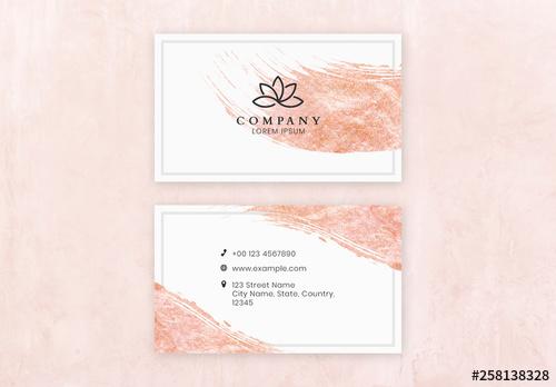 Pink Modern Business Card Design - 258138328