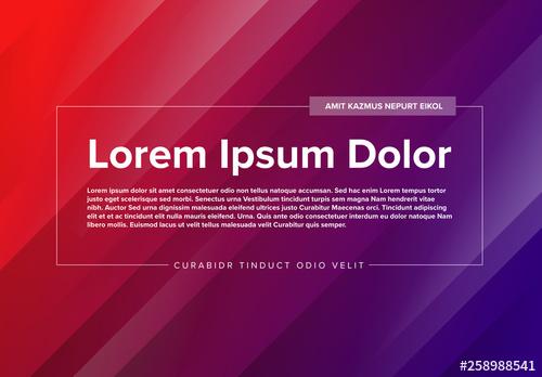 Web Banner Layout with Diagonal Stripes - 258988541