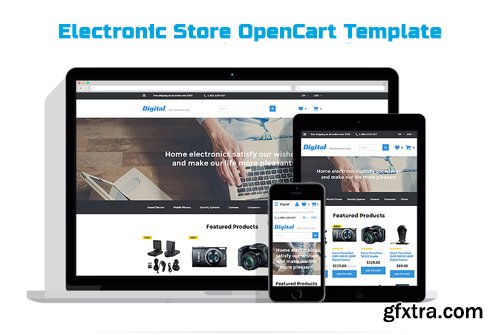 Electronic Store OpenCart Template - TM 57976