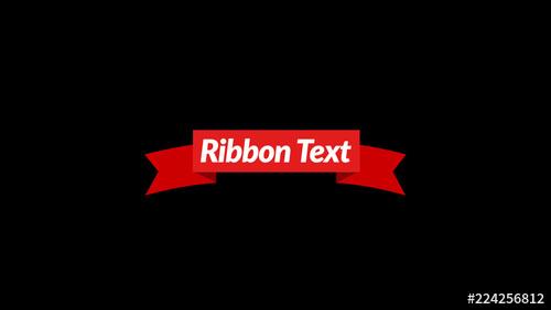 Ribbon Text Title - 224256812
