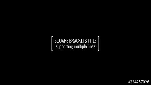 Square Brackets Title - 224257026