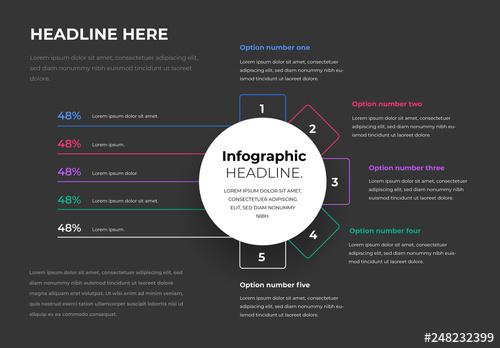 Infographic Layout with Five Options - 248232399