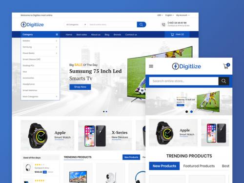 Digitlize Electronic Mega Store Template