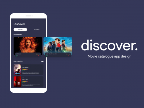 Discover. Movie Catalogue App Design