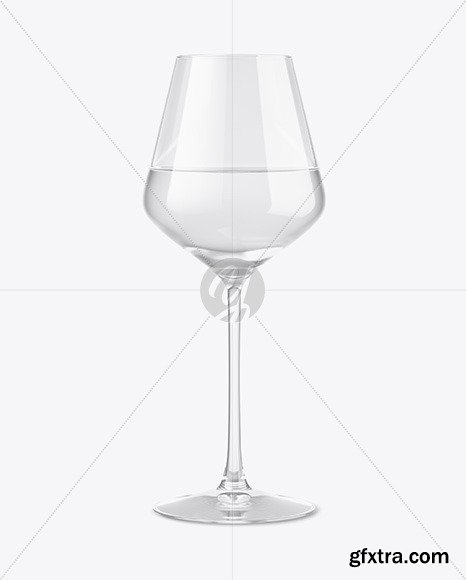 Clear Wine Glass Mockup 51708