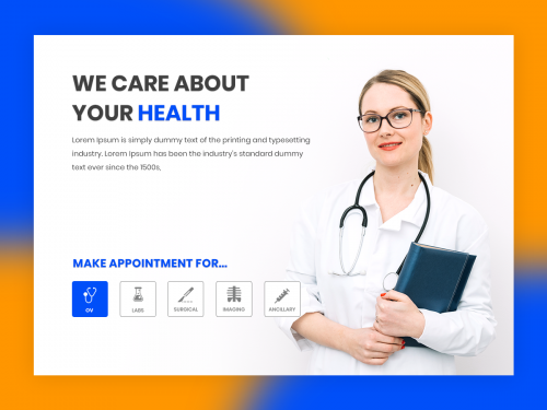 Doctor Homepage design