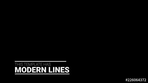 Modern Lines Lower Third Left - 226064372