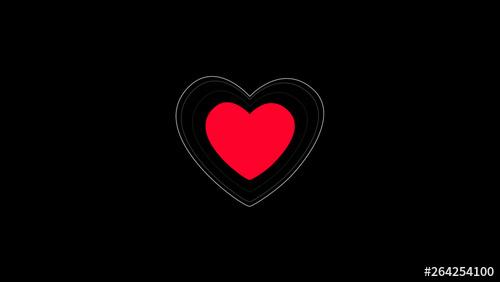 Red Heart Beat Emoji - 264254100