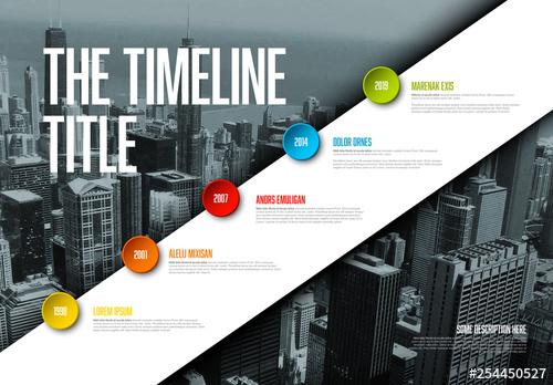 Timeline Infographic Layout - 254450527