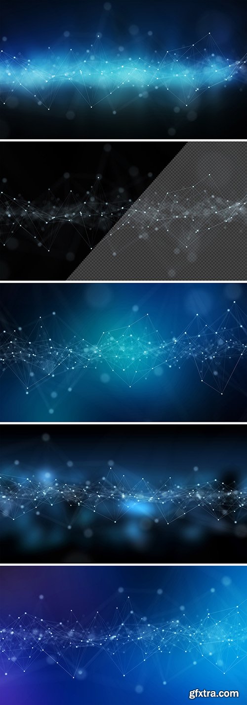 4 Isolated Connection Backgrounds with Editable Colors 238774482