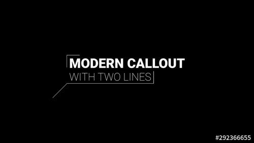 Modern Callout With Accents - 292366655