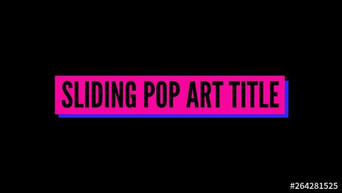 Sliding Pop Art Title - 264281525