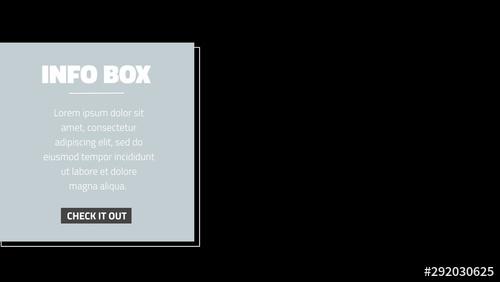 Square Info Box - 292030625