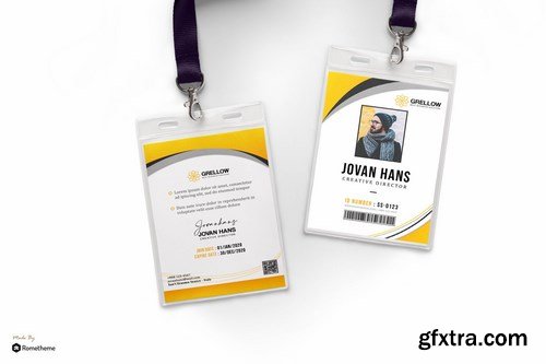 Grellow - Creative Business Id Card HR