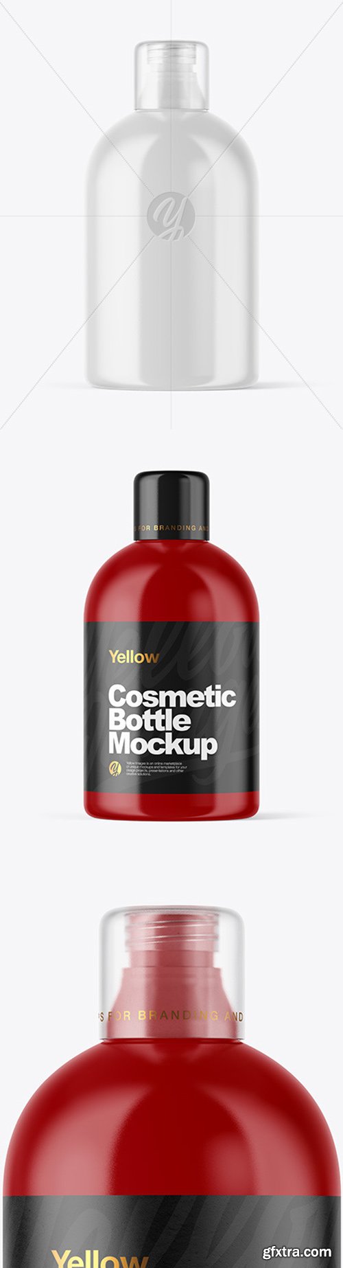 Glossy Cosmetic Bottle Mockup 51100