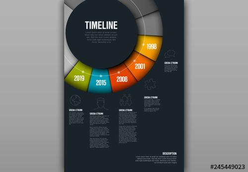 Circular Timeline Infographic Layout - 245449023