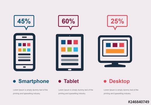 Infographic with 3 Devices - 246840749