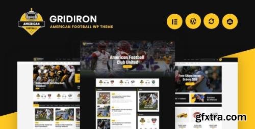 ThemeForest - Gridiron v1.0 - American Football NFL Superbowl Team WordPress Theme - 24840047
