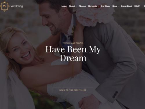 Effect Slider Banner - Wedding WordPress Theme