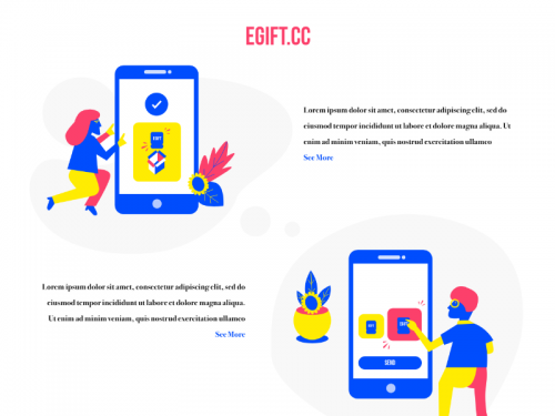 Egift.CC Website App UI Concept