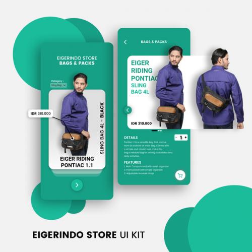 Eigerindo Store Bags and Packs UI Kit