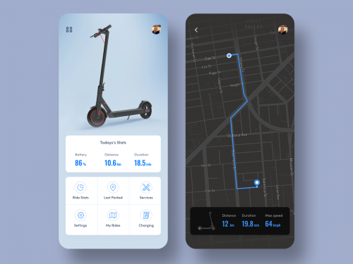 Electric Scooter Rider App
